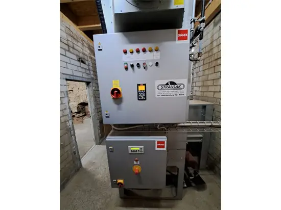 Occasion-Spänex-Enstauber-mit-Brikettierpresse