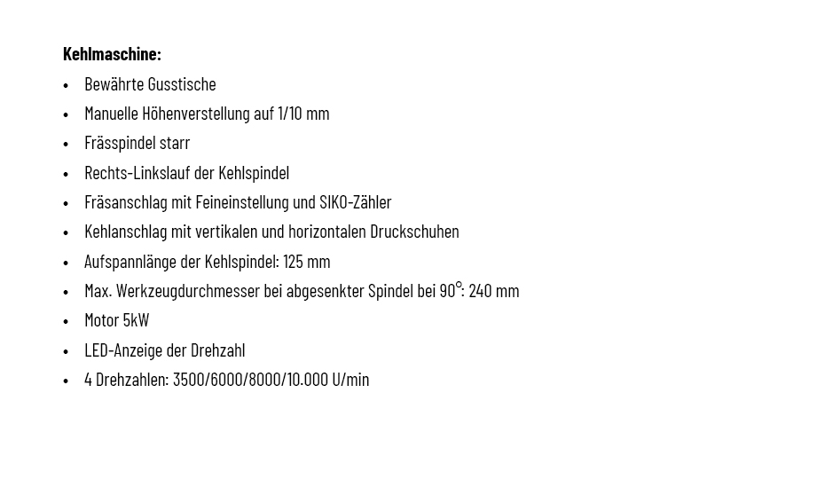 Casadei Universalmaschine C-41-ES