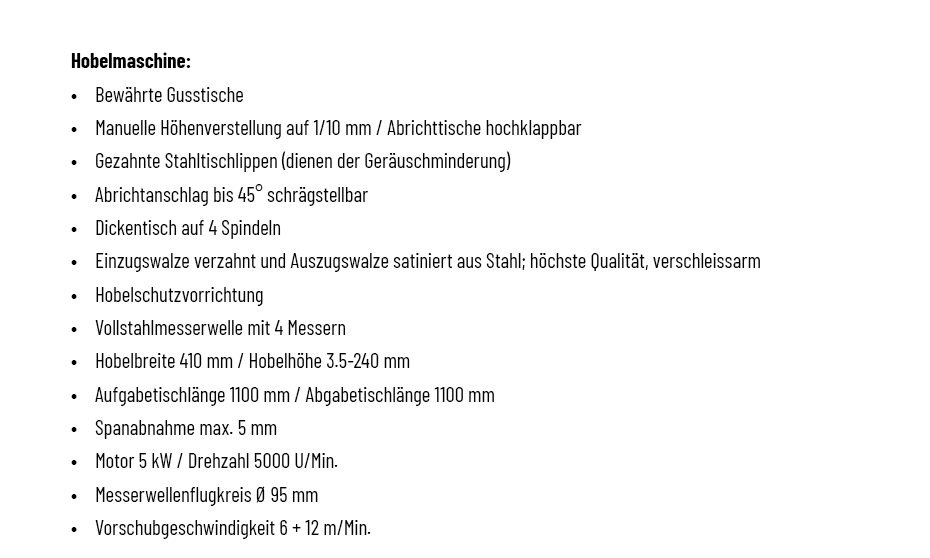 Casadei Universalmaschine C-41-ES