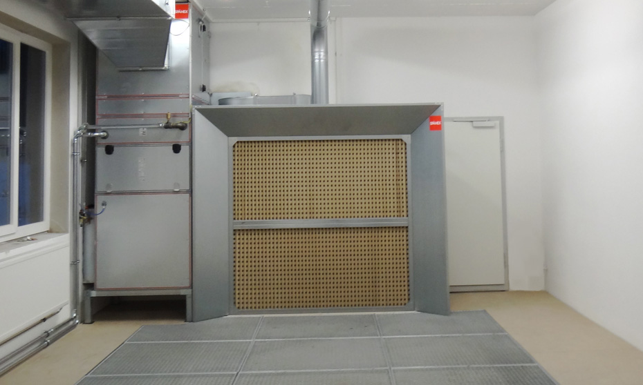 Spänex Farbnebelabsauganlage_TAW_Trockenspritzwand