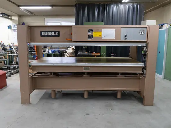 buerkle u98 furnierpresse occasionsmaschine