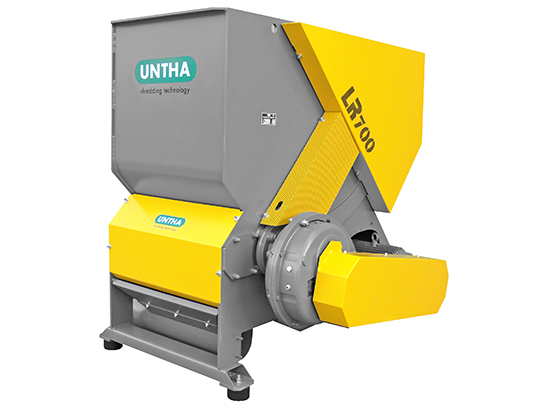 einwellenzerkleinerer untha lr700 lagermaschine