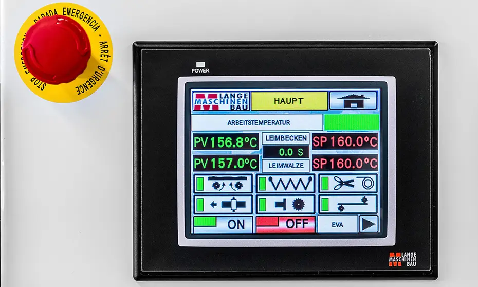 kantenanleimmaschine lange maschinenbau b 85 kf touchscreen