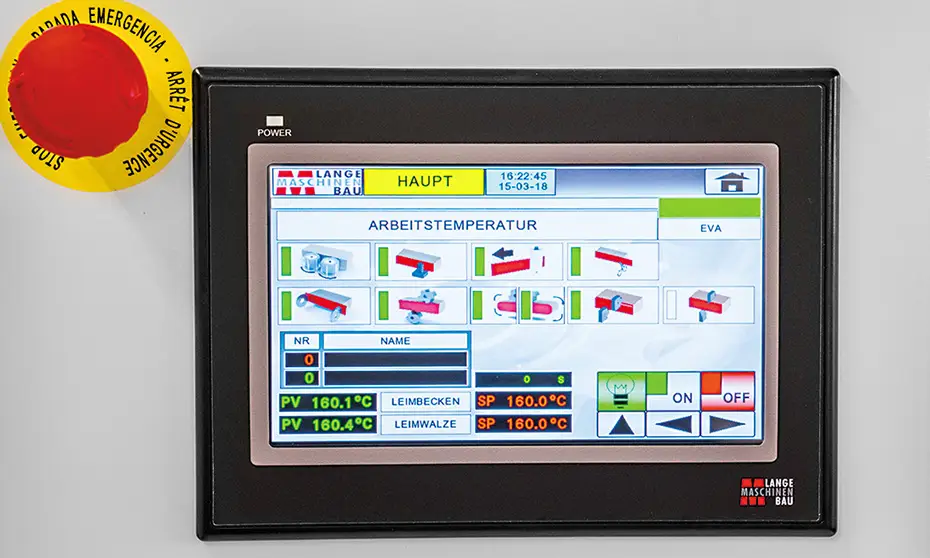kantenanleimmaschine lange maschinenbau b 90 kfe touchscreen