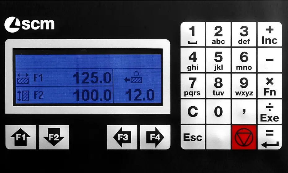 vierseitenhobelmaschine scm profiset 40ep anzeige