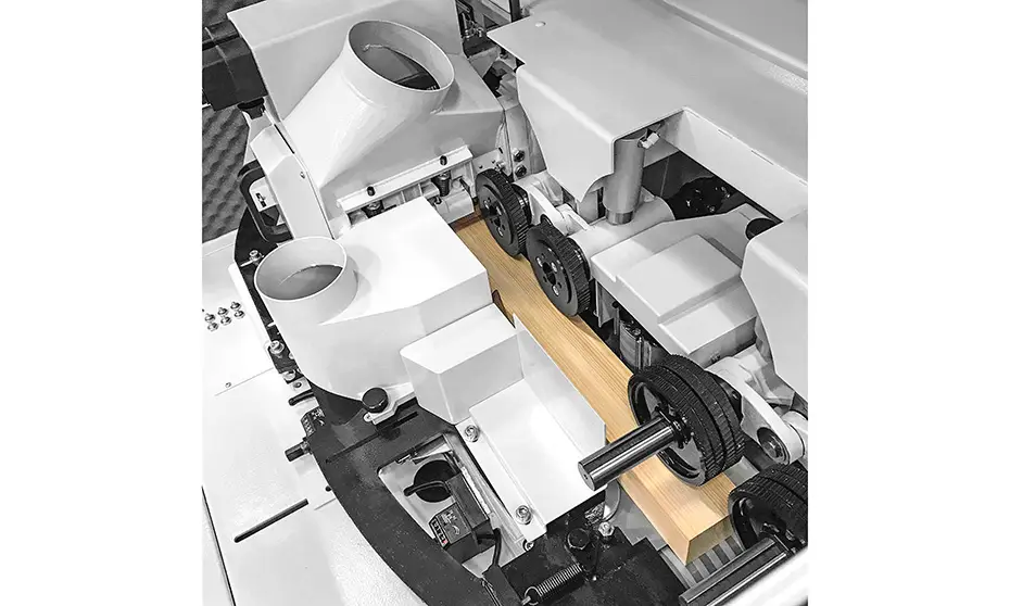 vierseitenhobelmaschine scm profiset 40ep innenansicht